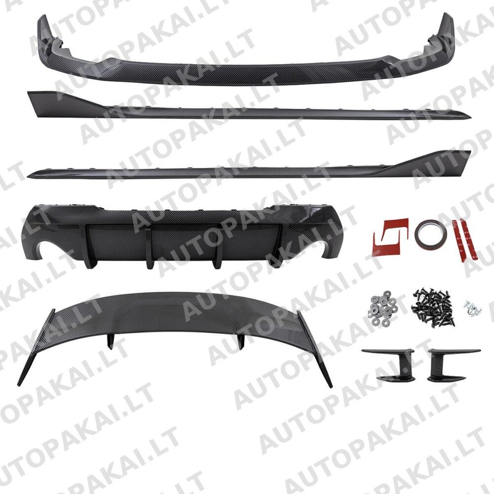 Bodykit Bumper Set Carbon look suitable for BMW 1 (F40) Hatchback 2019-2024