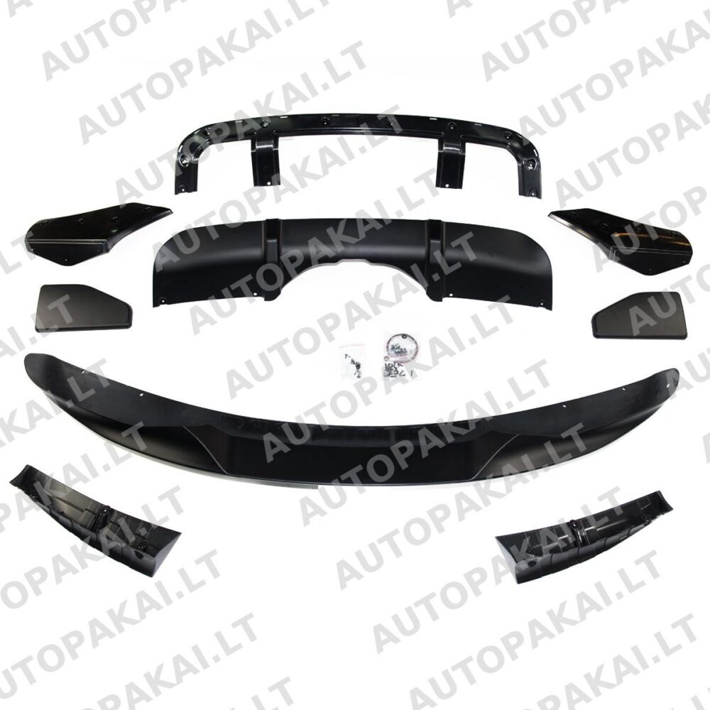 Matinės juodos spalvos kėbulo komplekto bamperių komplektas, tinkantis BMW X5 F15 13-18