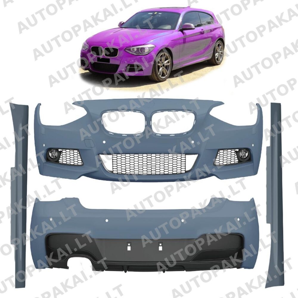 Bodykit Bumper Set PDC SRA for BMW 1 (F21) Hatchback Pre-Facelift 11-15 -OO—