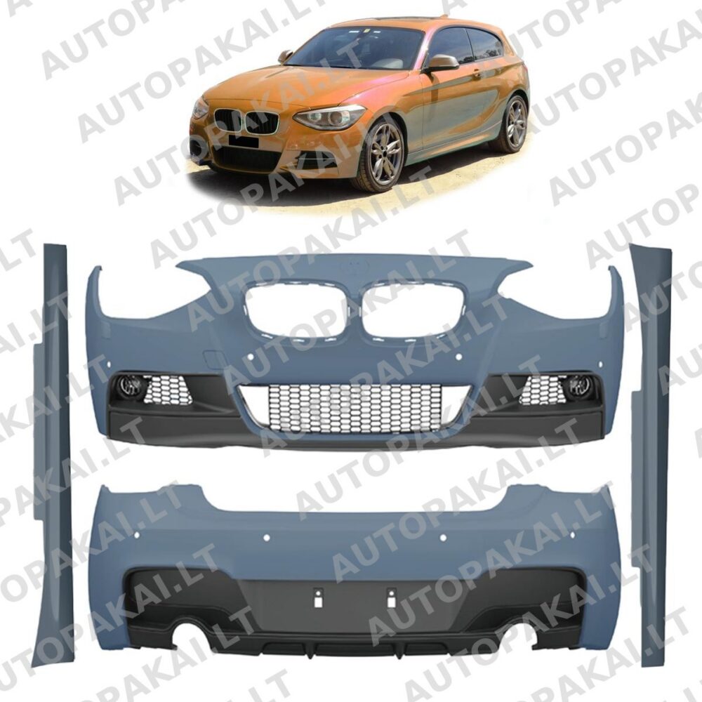 Bodykit Bumper Set PDC SRA for BMW 1 (F21) Hatchback Pre-Facelift 11-15 -O–O- P