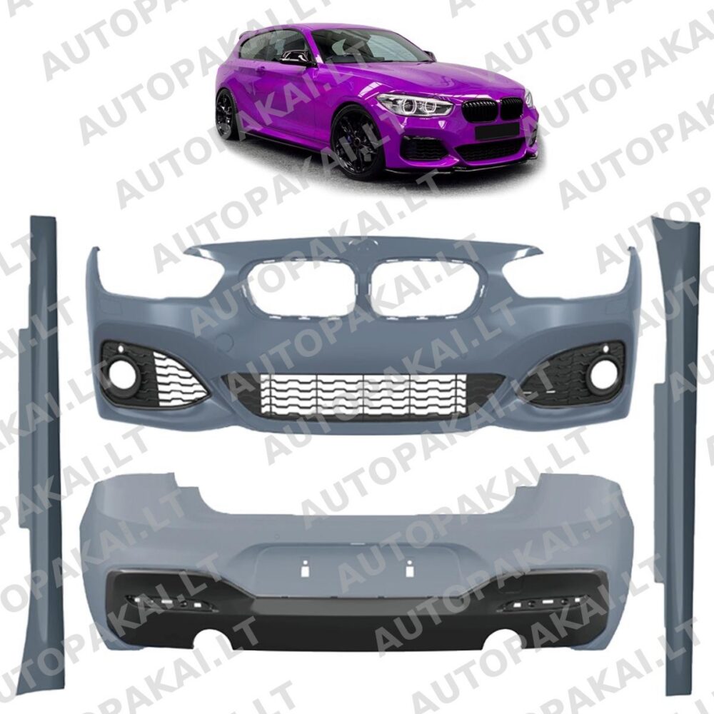 BMW 1 (F21) hečbeko Facelift 2015-2019 kėbulo komplektas su PDC SRA buferiu -O–O-