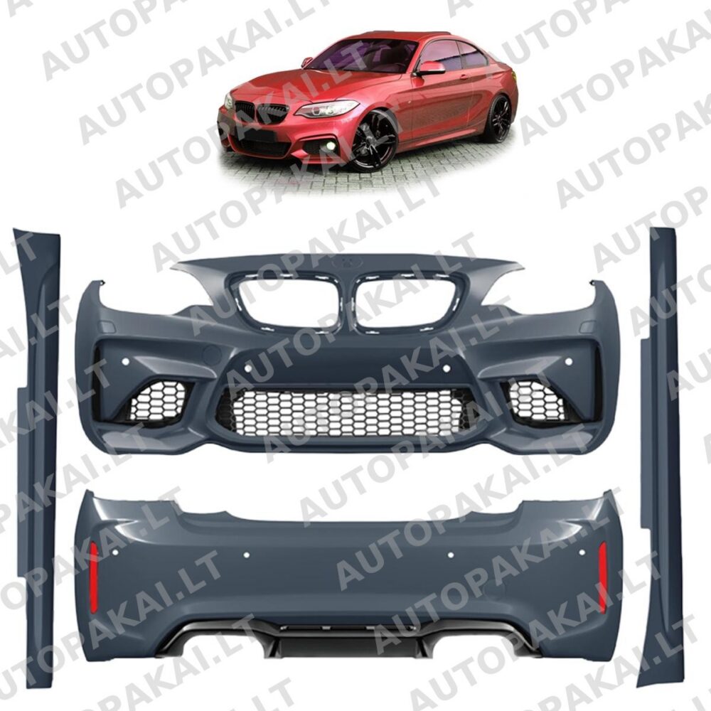 Wide Bodykit Bumper Fenders Set for BMW 2 (F22, F23) 12-20