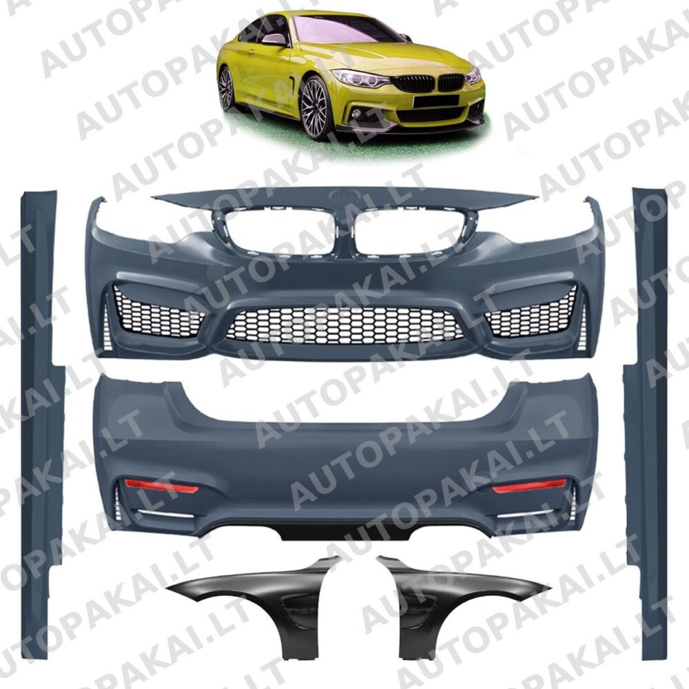 Bodykit Bumper Set PDC SRA + Fenders fit for BMW 4 F32,F33 Coupe Cabrio 13-20