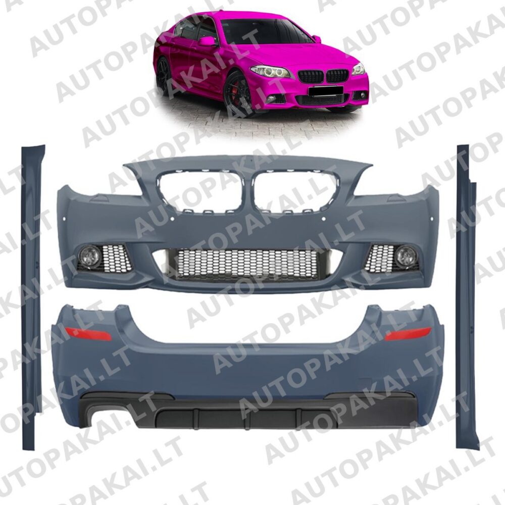 Bodykit Bumper Set PDC SRA Fog Lights for BMW 5 (F10) Pre-Facelift 10-13