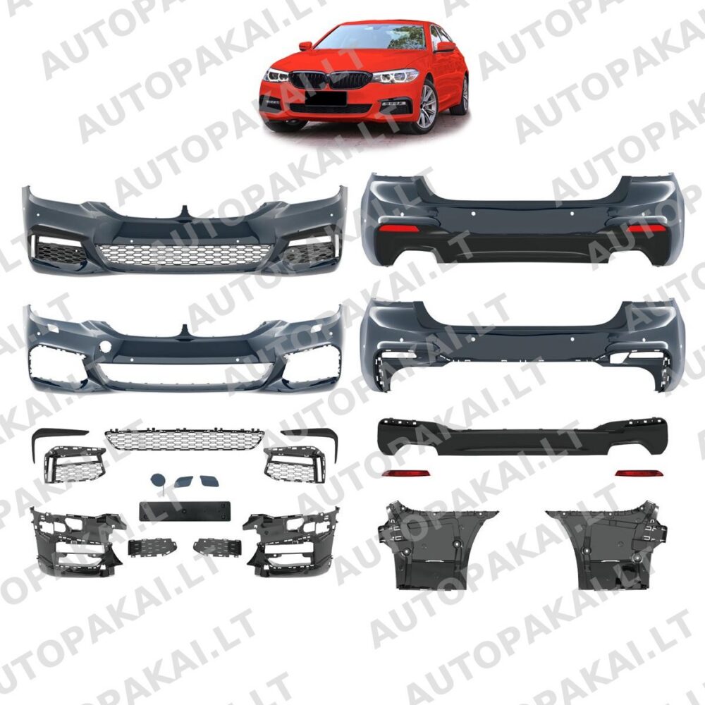 Bodykit Bumper Set PDC SRA for BMW 5 (G30) Sedan Pre-Facelift 2017-2020