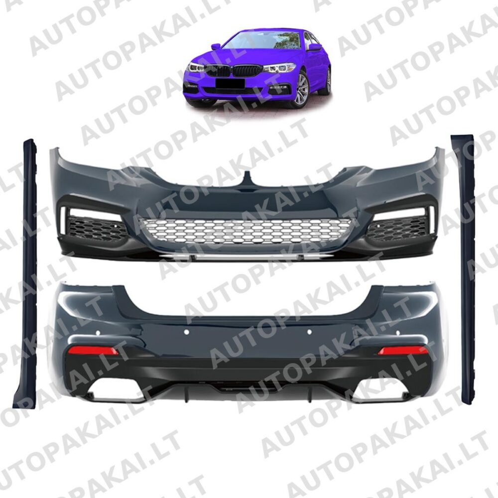 BMW 5 (G30) sedano (2017–2020 m.) kėbulo komplektas su PDC SRA buferiu