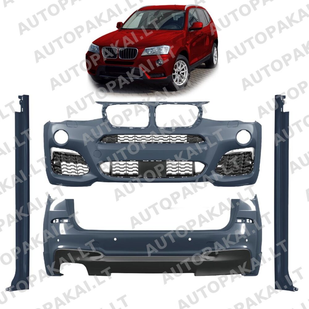 Bodykit Bumper Set PDC SRA suitable for BMW X3 F25 Facelift 14-17
