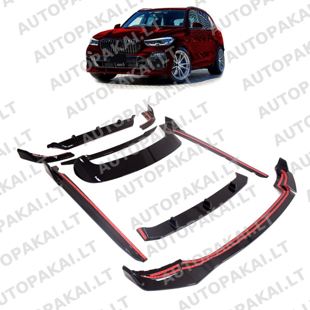 Bodykit Bumper Set Gloss Black for BMW X5 (G05) Pre-Facelift 2019->