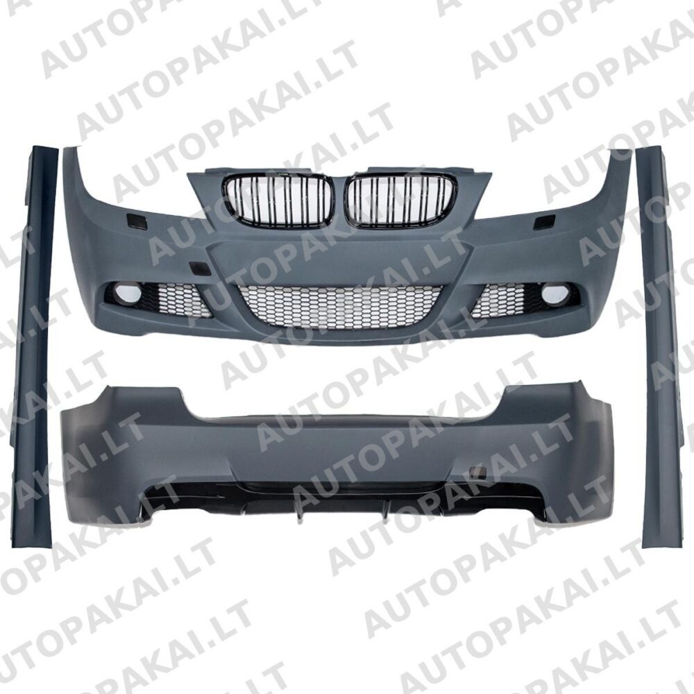 Bodykit Bumper Set + Grille + Diffuser E90 LCI + SRA/PDC + Fog Lights -OO–OO-