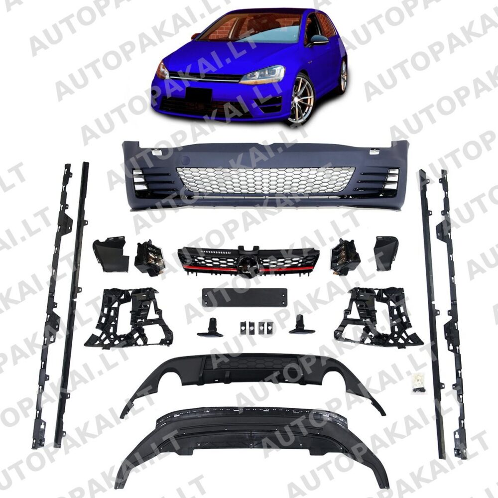 Bodykit Bumper Set SRA LED Fog Lights for VW Golf 7 Pre-Facelift 13-17