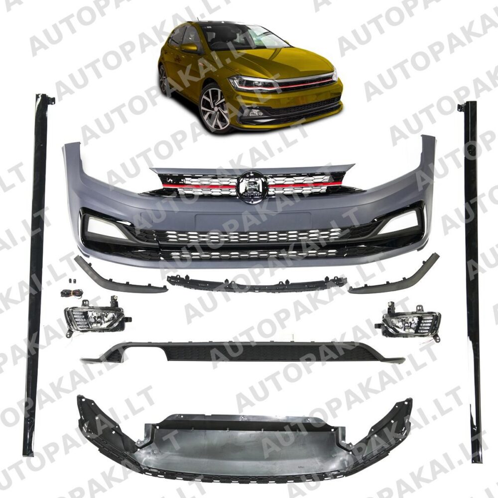 Bodykit Bumper Set Fog lights suitable for VW POLO VI (AW) 2017-2020