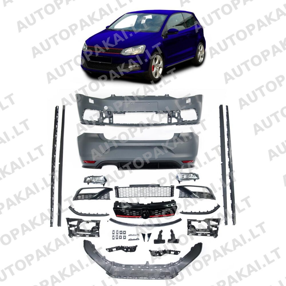 Bodykit Bumper Set SRA Fog Lights for VW POLO V (6R, 6C) 2009-2017