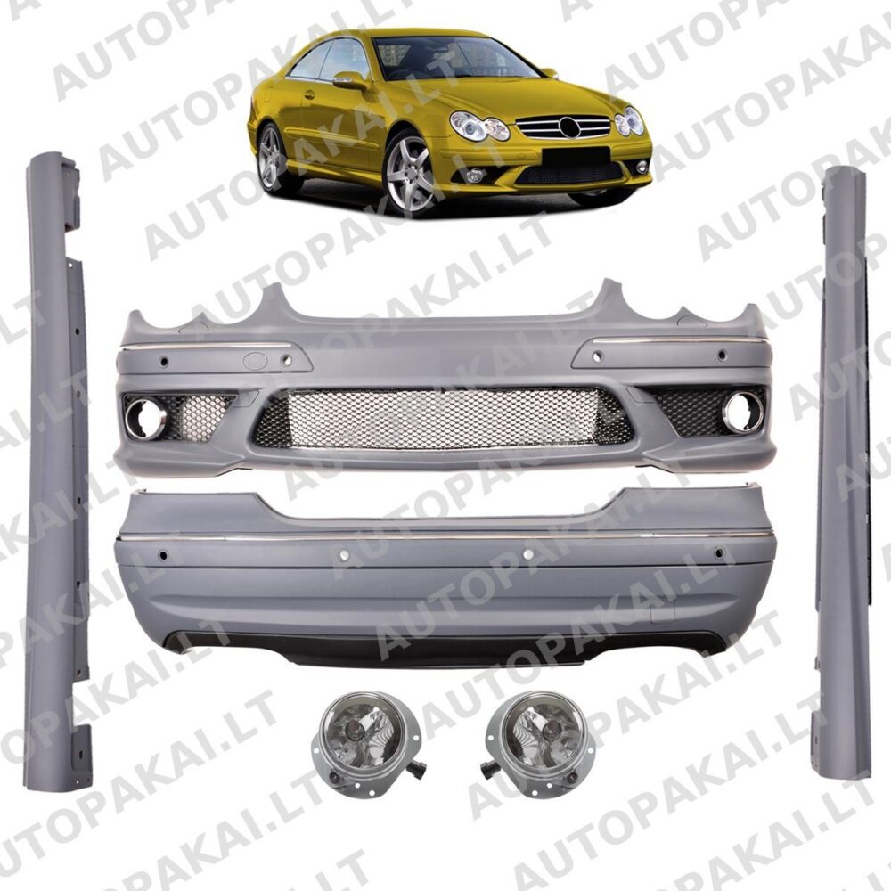 Bodykit Bumper Set PDC SRA for MERCEDES CLK (C209, A209) 2002-2009