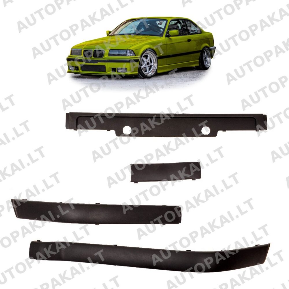 Front bumper Strips for BMW 3 E36 Coupe Cabrio Sedan Touring Compact 91-00