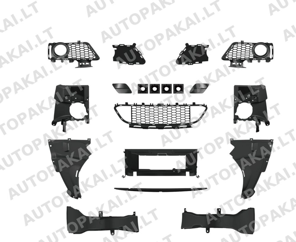 Front Bumper Set of Accessories for BMW 3 (F30) Sedan (F31) Touring 12-18