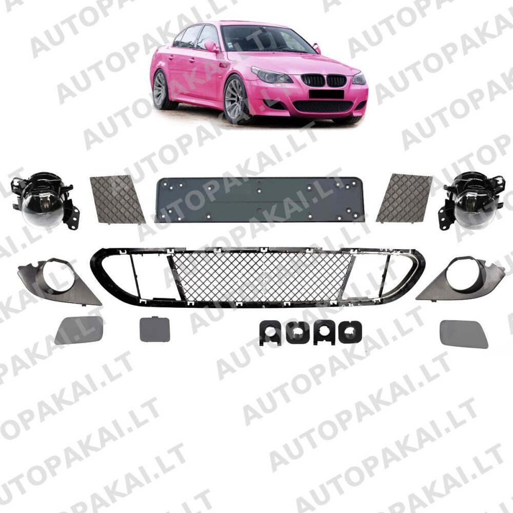 Front Bumper Set of Accessories for BMW 5 (E60) Sedan (E61) Touring 03-10