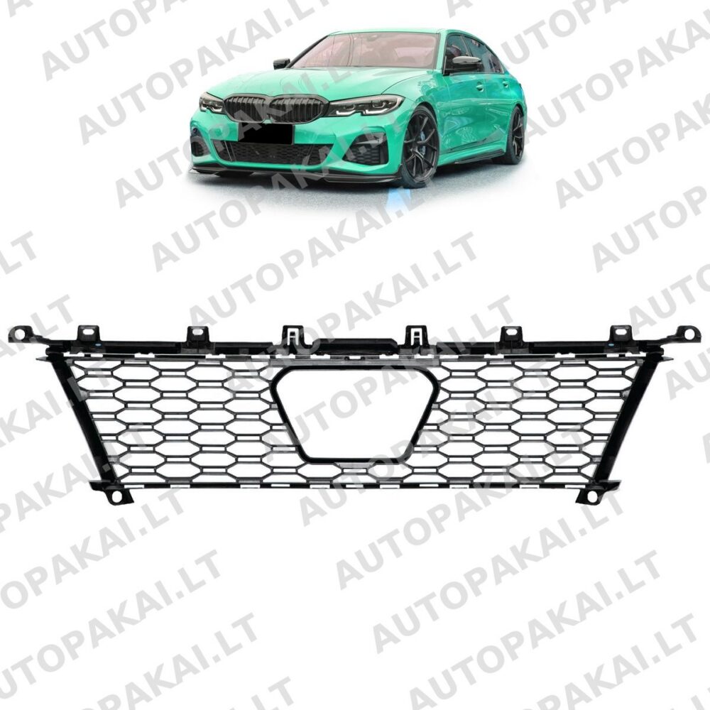 Front Bumper Mesh Center Grille + Drive Assist + ACC BMW 3 G20,G21 19-22