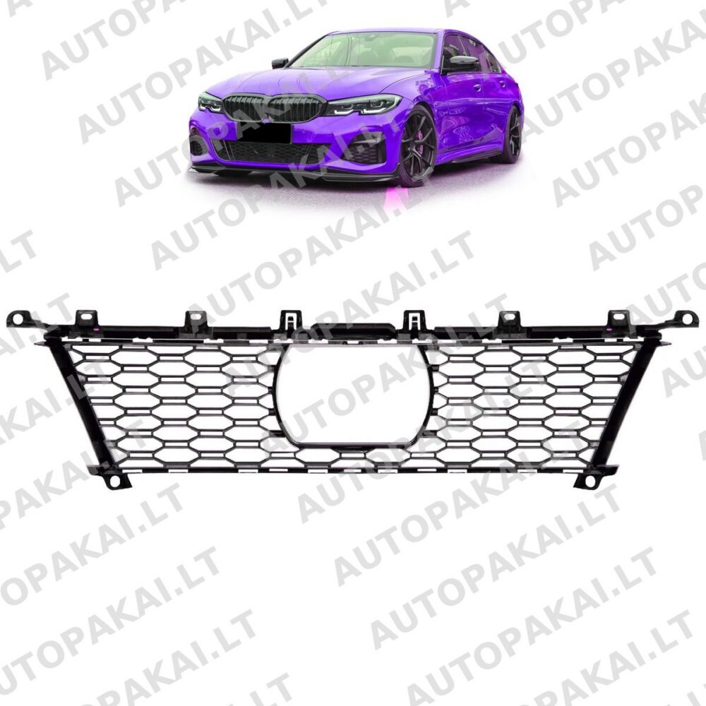 Front Bumper Mesh Center Grille ACC suitable for BMW 3 G20,G21 19-22