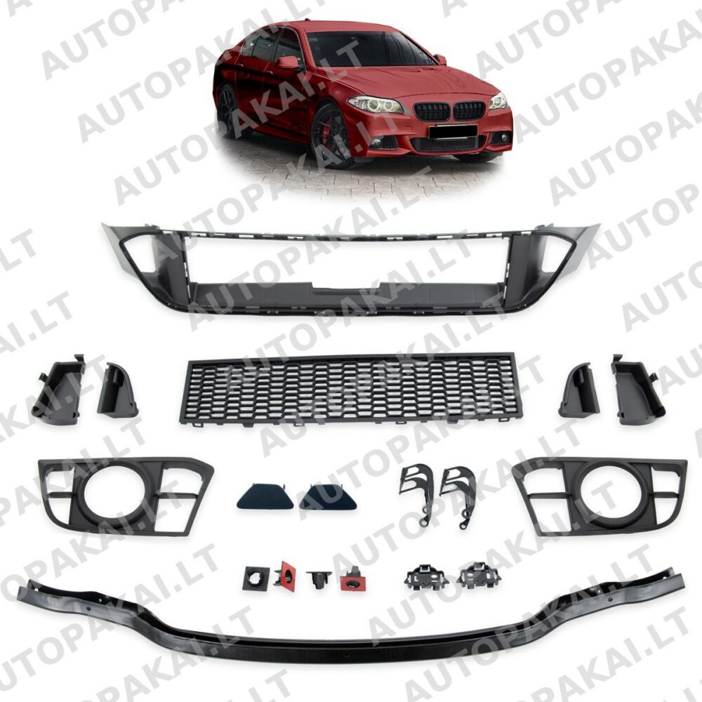Front Bumper Set of Accessories for BMW 5 (F10,F11) Facelift 13-17