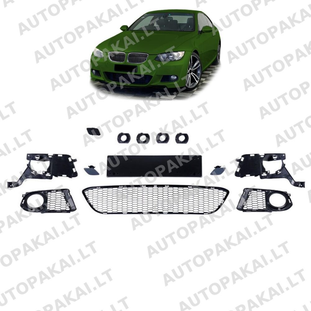 Priekinio bamperio priedų rinkinys BMW 3 (E92, E93) iki feislifto 2006–2010 m.