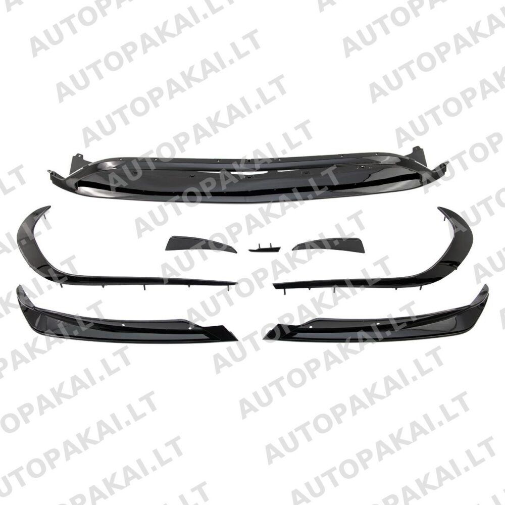 Front Spoiler Set Gloss Black suitable for MERCEDES CLA C117 16-19