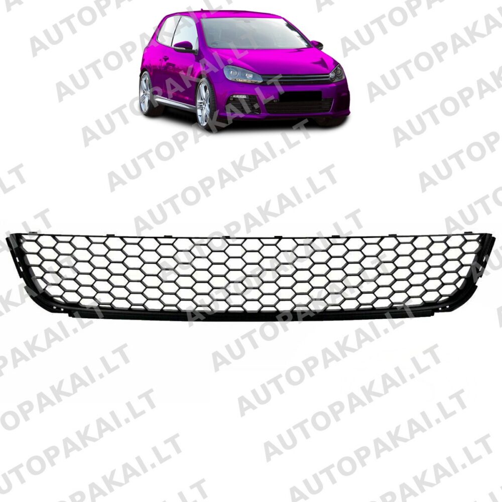 Front Bumper Mesh Center Front Grille suitable for VW Golf 6 08-12