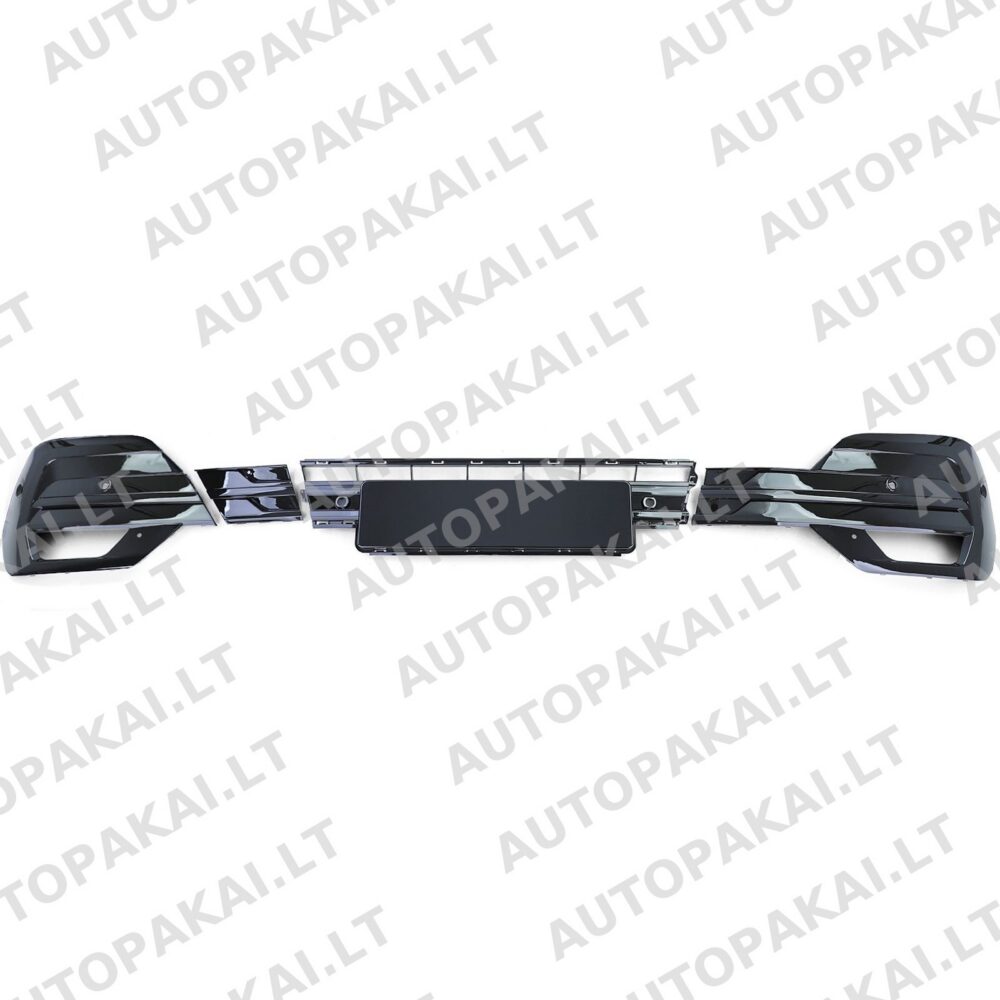 Front Bumper Grille lower Kit 6 PDC holes Gloss Black for VW T6.1 19-24