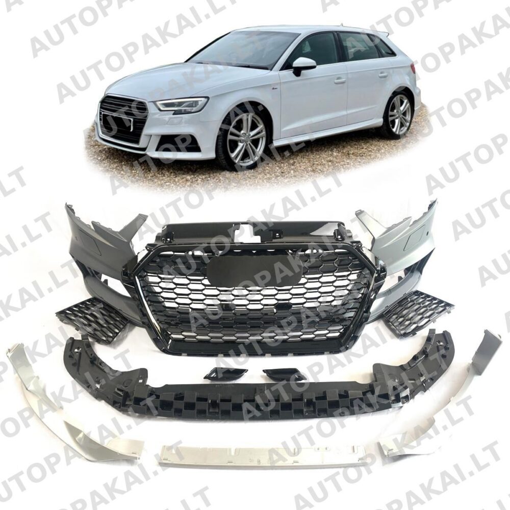 Priekinis bamperis + grotelės AUDI A3 (8V) Sportback,Hečbekas Facelift 17-19