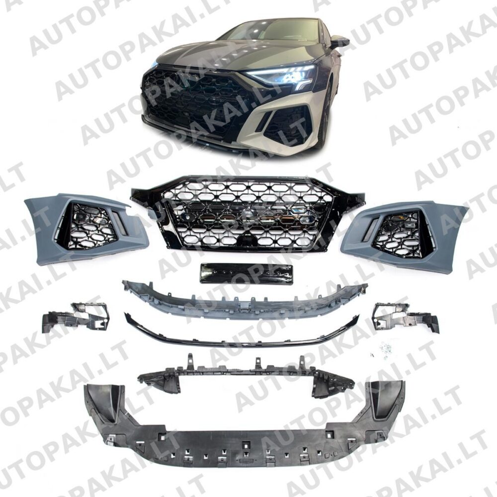 Front Bumper with PDC + Grille suitable for AUDI A3 8Y Sportback Sedan 20-
