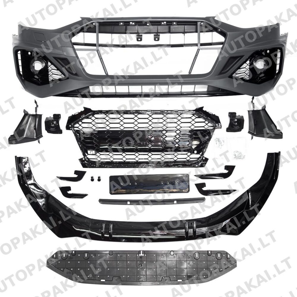 Front Bumper + Grille PDC SRA suitable for AUDI A4 B9 8W Sedan Avant 20-24