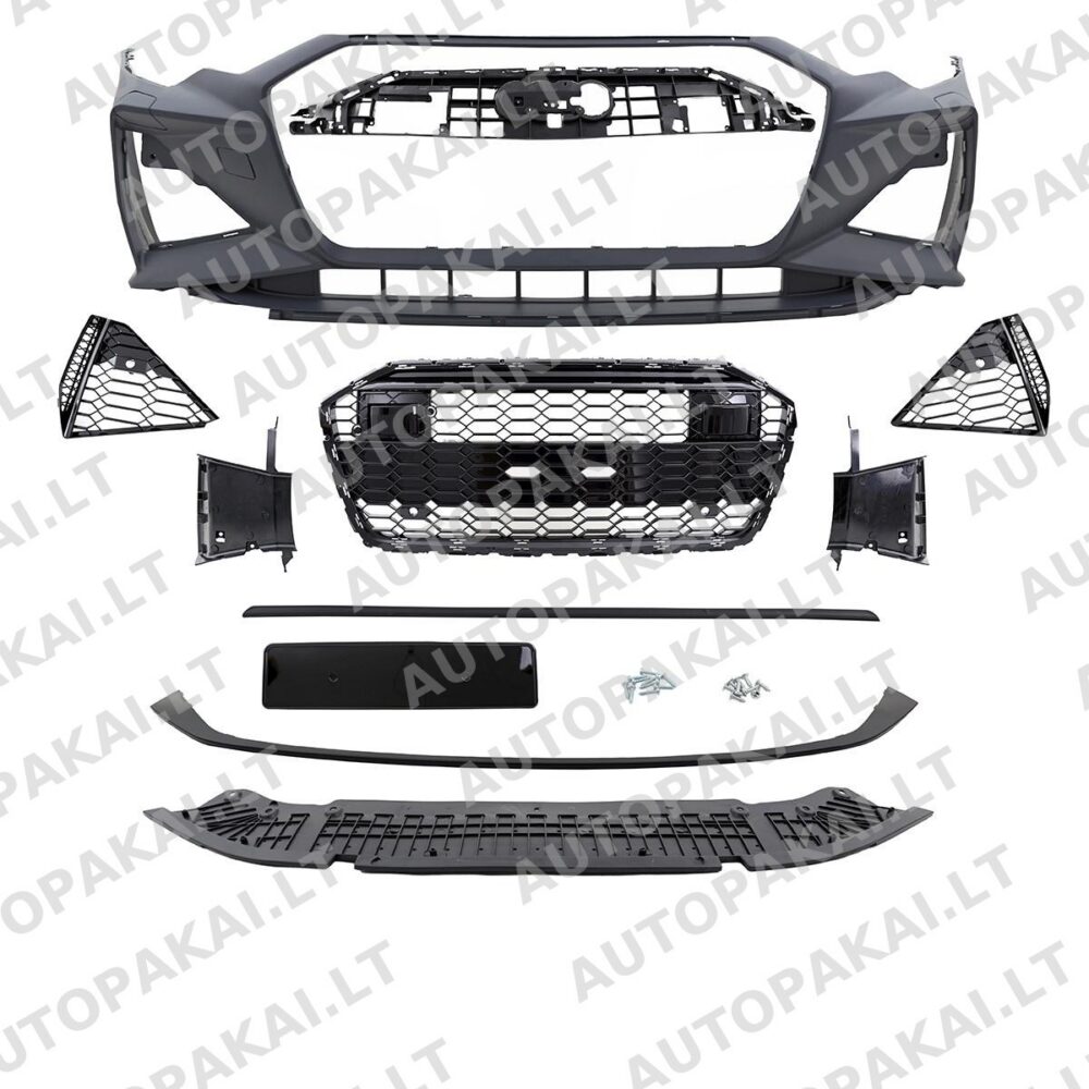 Bumper Front + Grille for AUDI A6 C8 (4A) Sedan Avant Pre-Facelift 19-