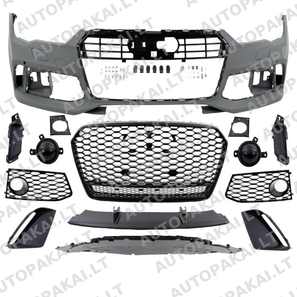 Bumper Front With Grille for AUDI A7 (4G) Sportback Facelift 2015-2017