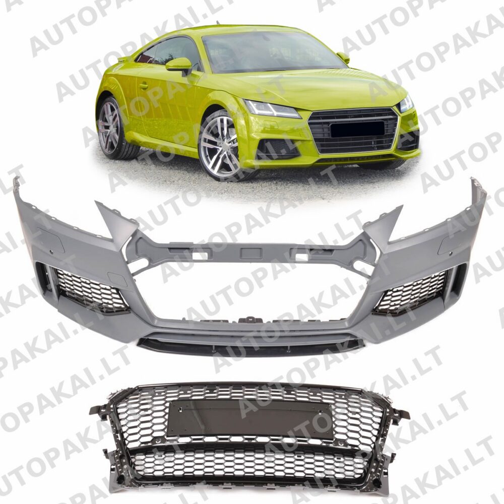 Front Bumper With Grille PDC + SRA suitable for AUDI TT 8S Coupe Roadster 14-18
