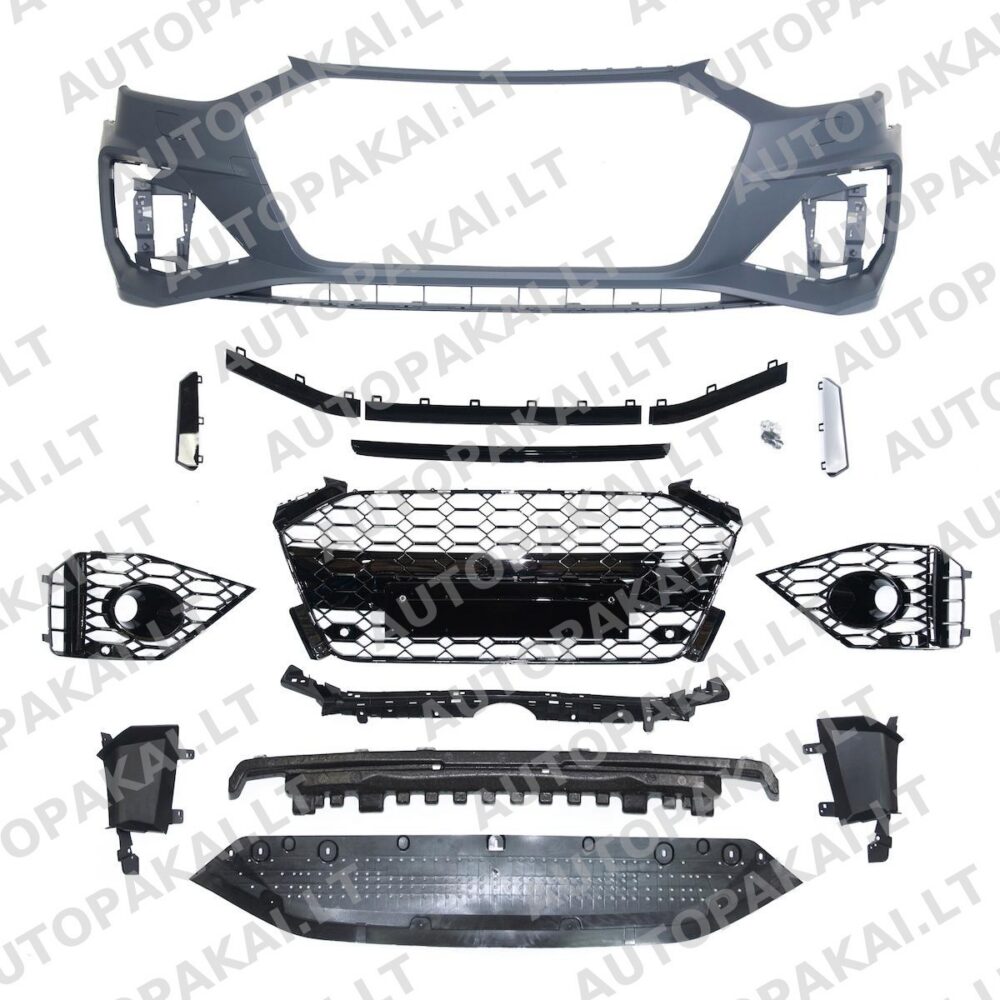 Front Bumper + Grille PDC SRA suitable for AUDI A4 B9 8W Sedan Avant 20-24