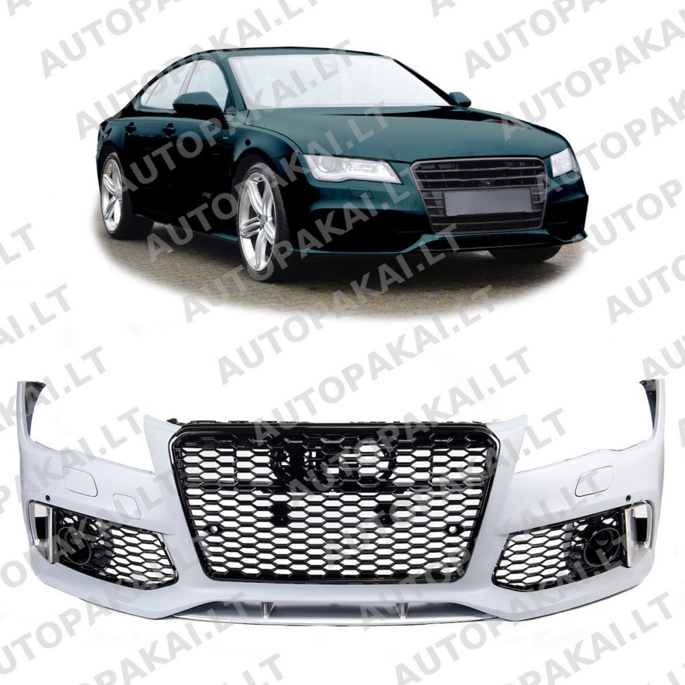 Bumper Front With Grille for AUDI A7 (4G) Sportback Pre-Facelift 10-14