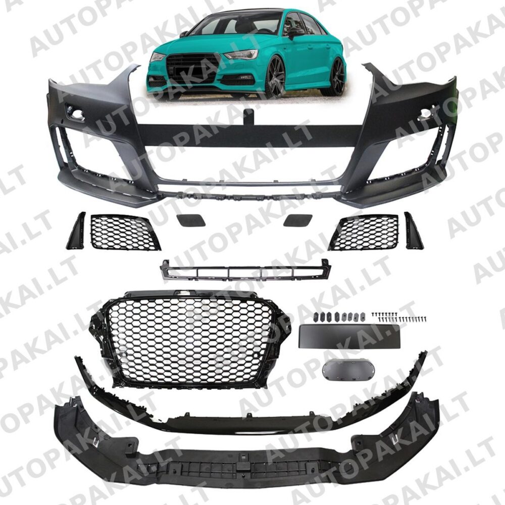 Front Bumper With Grille PDC SRA suitable for AUDI A3 8V Sportback 12-15