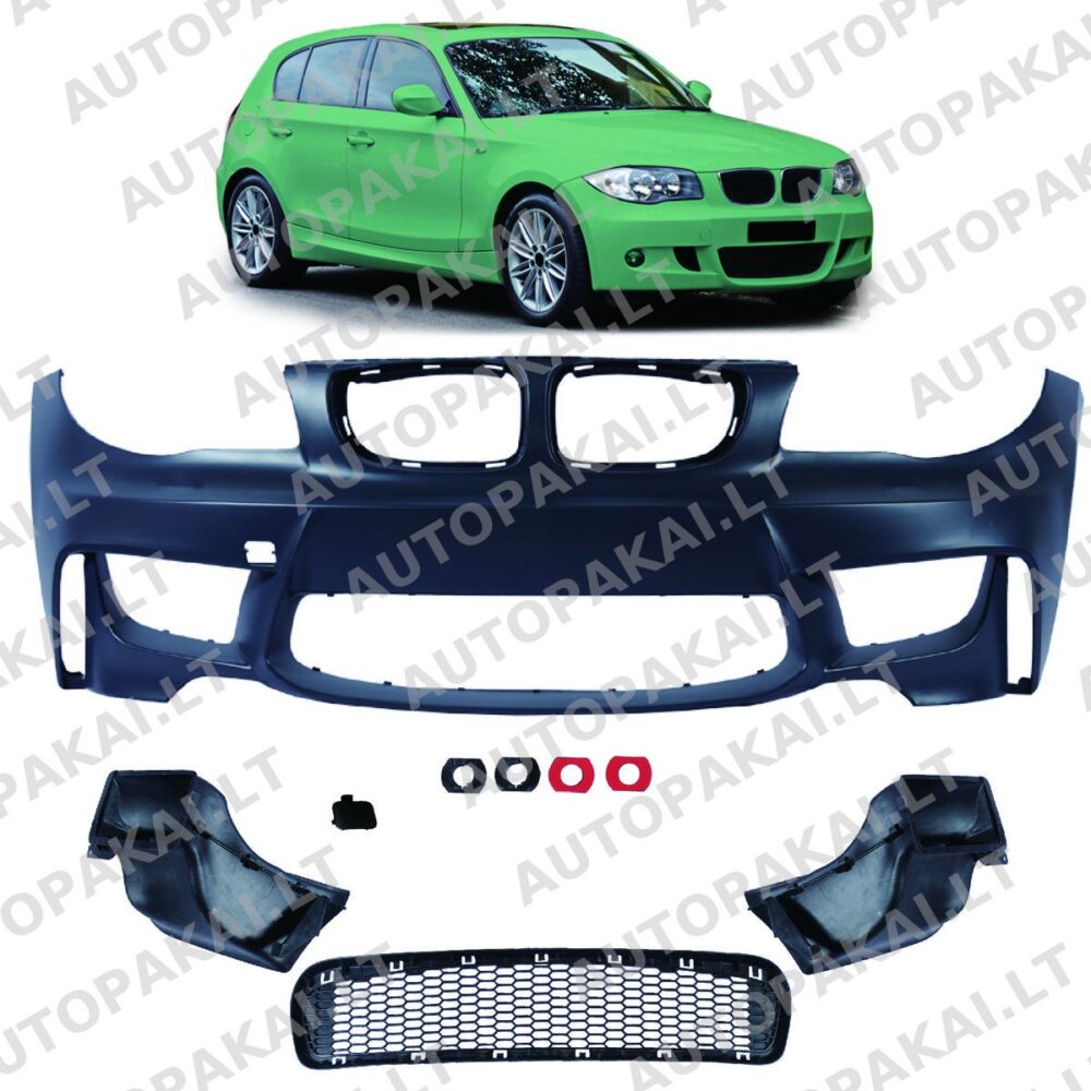 Bumper Front + Brake Air Ducts for BMW 1 (E81,E87,E88,E82) 2004-2013