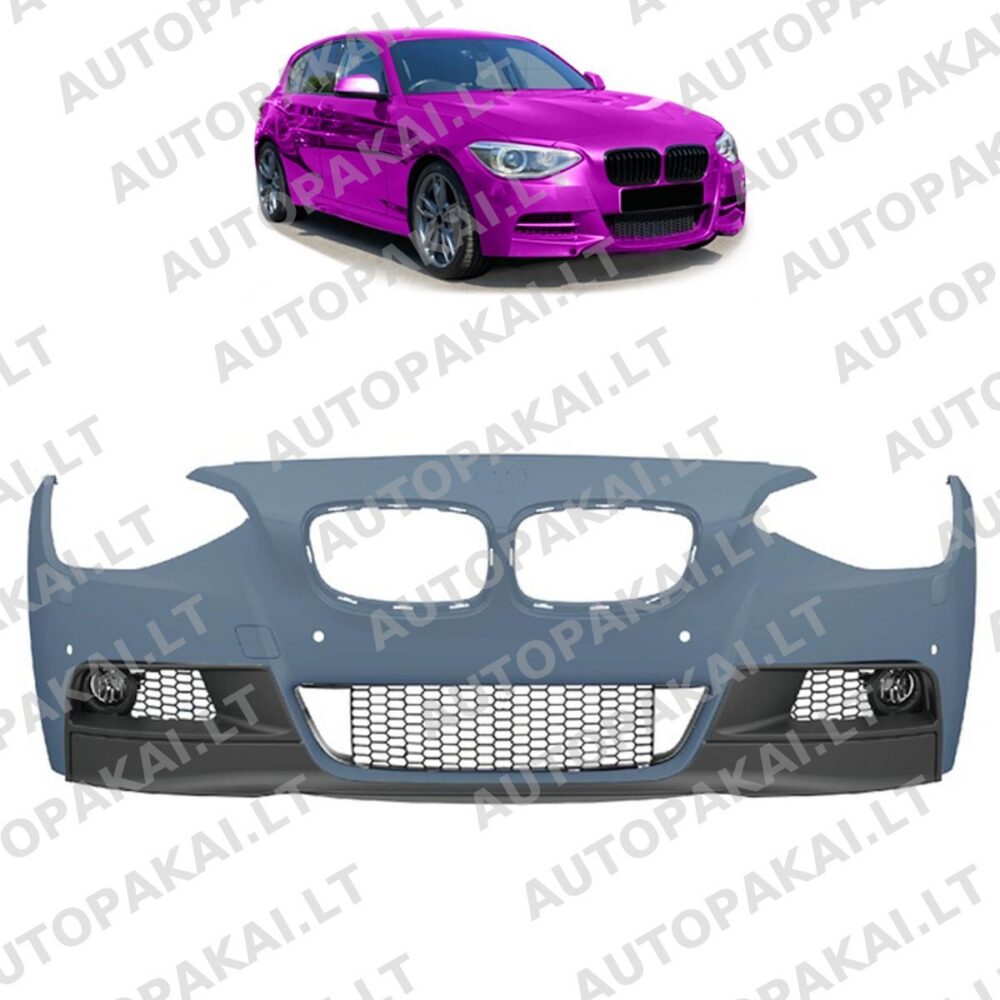 Priekinio bamperio PDC SRA spoileris tinka BMW F20, F21 hečbekui 11-15