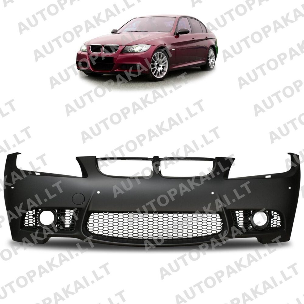 Front Bumper + PDC SRA suitable for BMW 3 E90,E91 Sedan Touring 05-08