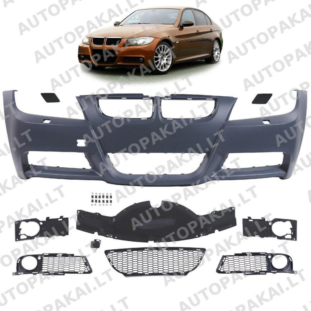 Bumper Front SRA for BMW 3 (E90,E91) Sedan Touring Pre-Facelift 2005-2008