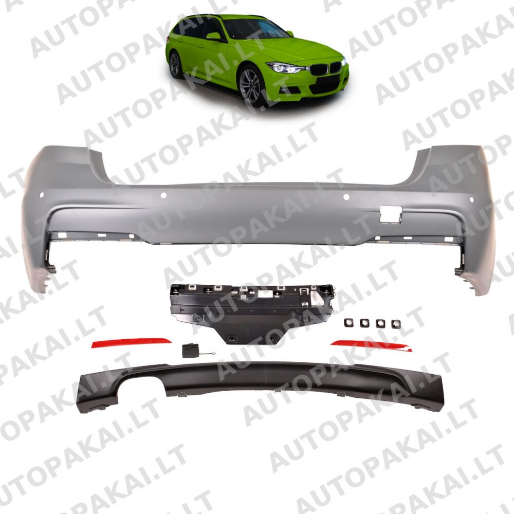 Bumper Rear PDC With Diffuser suitable for BMW 3 (F31) Touring 2011-2018