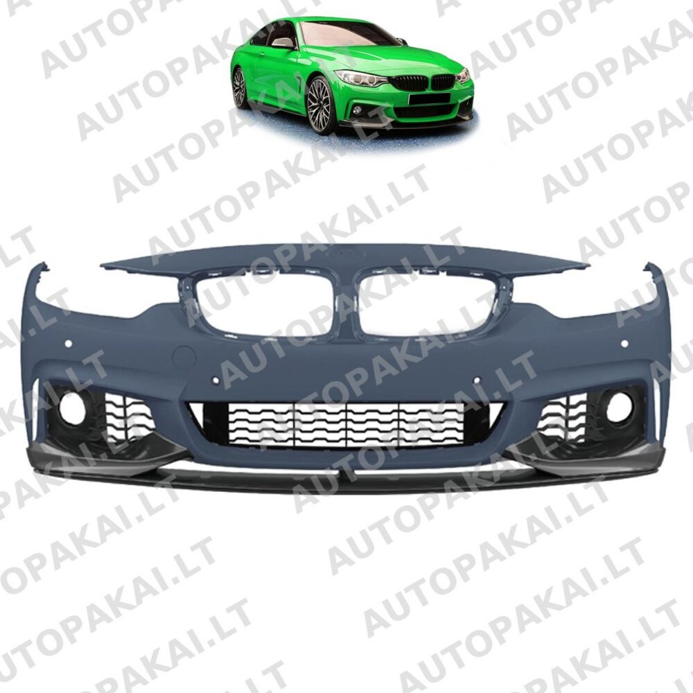 Front Bumper PDC SRA + Spoiler BMW 4 F32,F33 F36 GranCoupe 13-21