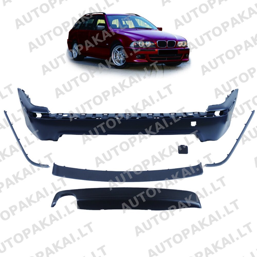 Rear Bumper With Diffuser suitable for BMW 5 E39 Touring 95-03