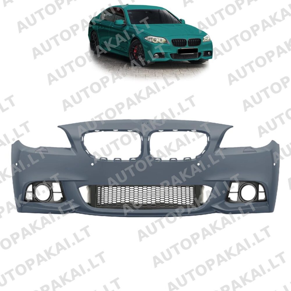 Priekinis bamperis PDC SRA tinka BMW 5 serijos F10, F11 sedanui, Touring 13-17