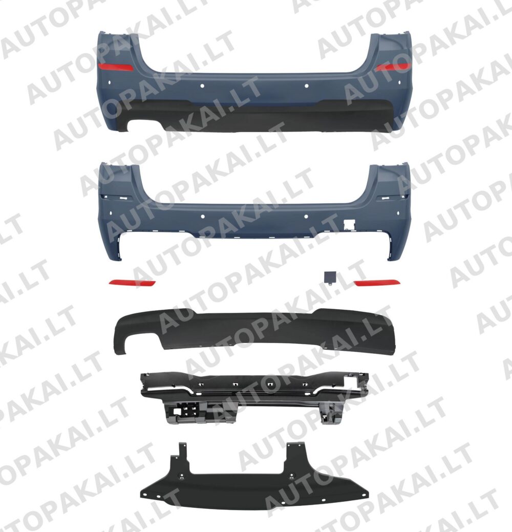 Bumper Rear PDC With Diffuser suitable for BMW 5 (F11) Touring 2010-2017
