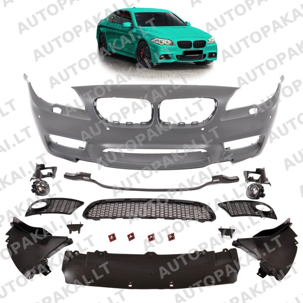 Front Bumper with PDC SRA Fog Lights suitable for BMW 5-Series F10, F11 10-13