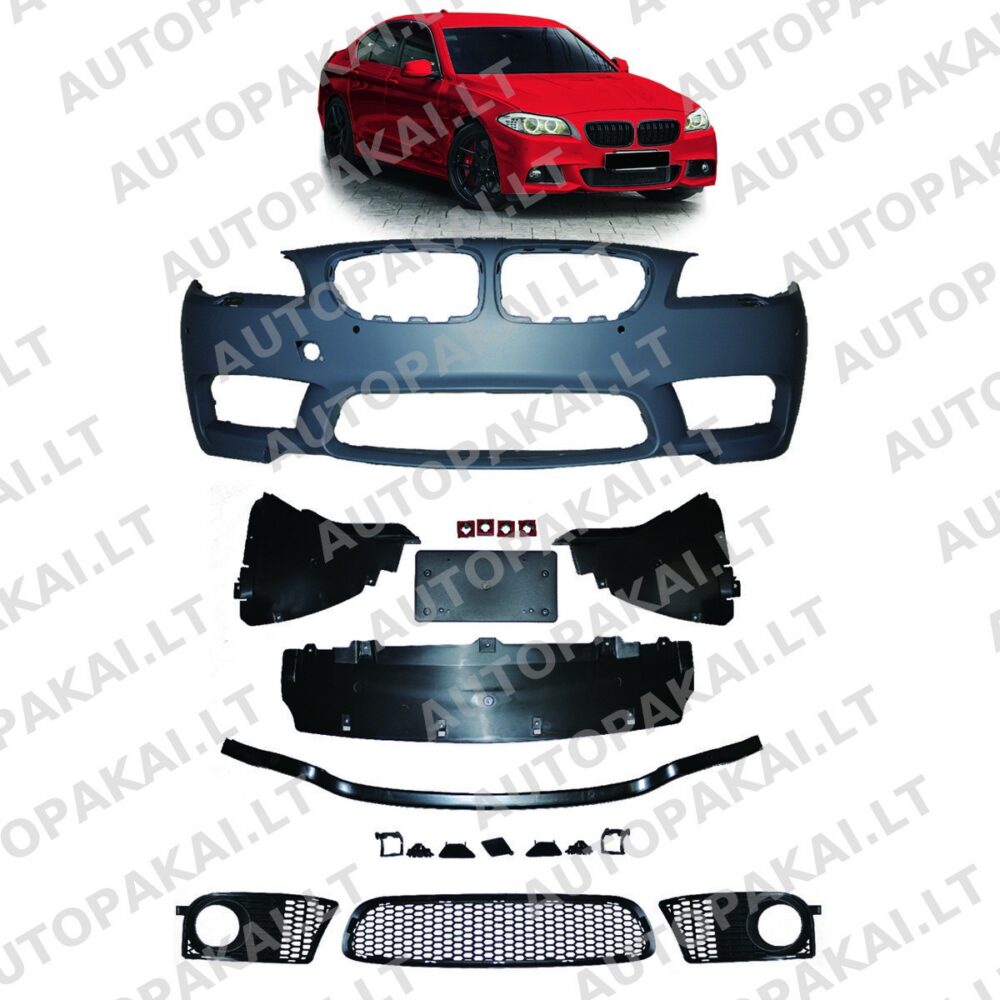 Front Bumper with PDC SRA suitable for BMW 5-Series F10, F11 Sedan Touring 13-17