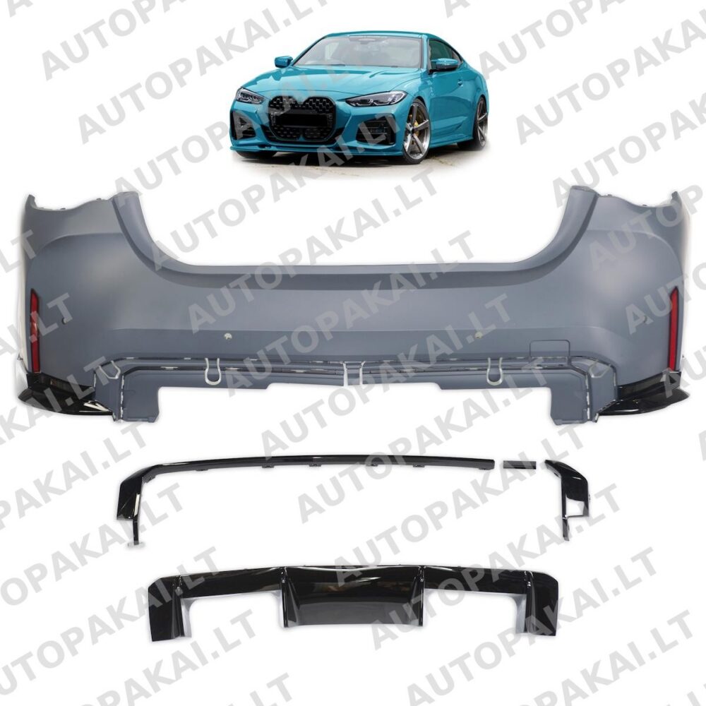 Rear Bumper with PDC suitable for BMW 4 G22, G23 Coupe Cabrio 20-