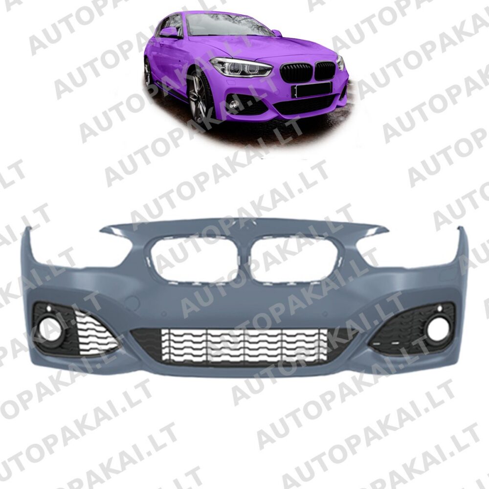 Priekinis bamperis PDC SRA tinka BMW 1 F20, F21 hečbekui Facelift 15-19