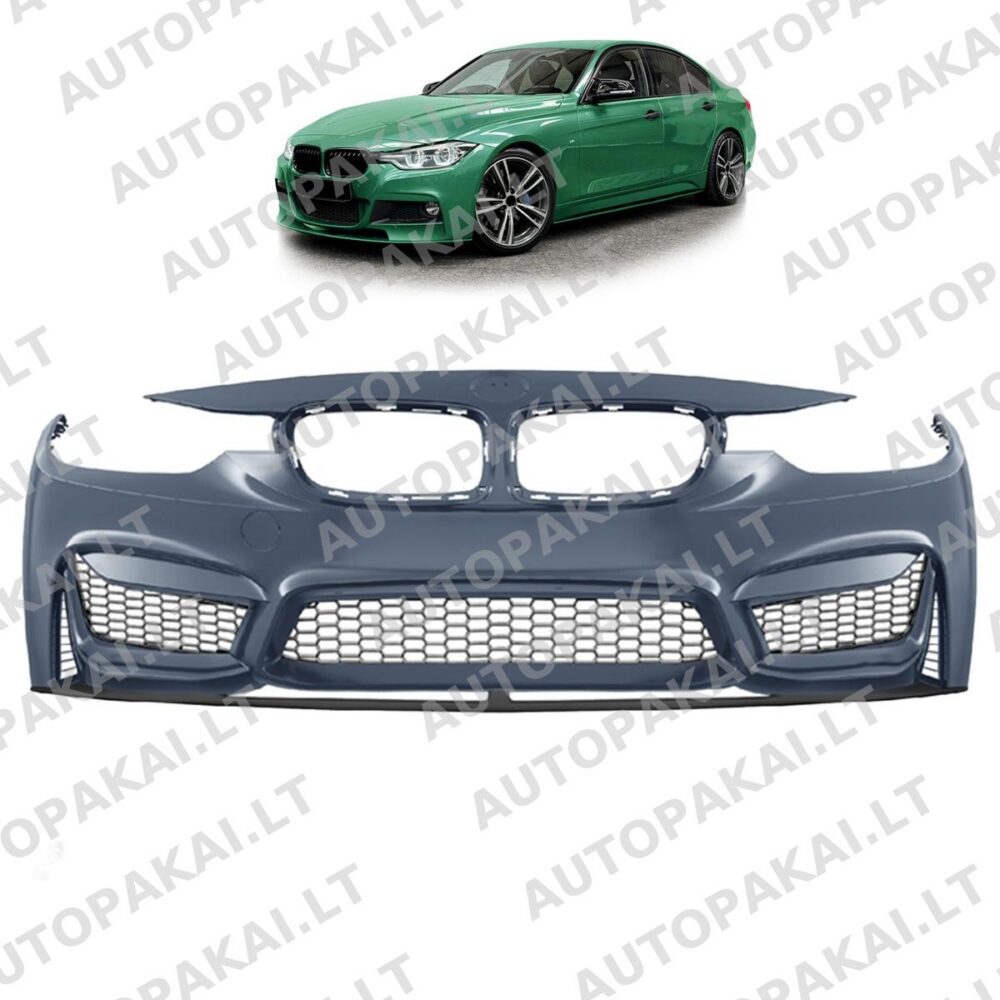 Priekinis bamperio PDC SRA spoileris tinka BMW 3 F30, F31 Sedan Touring 12-18